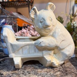 Vintage McCoy Panda and Cradle Planter